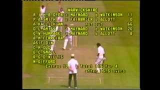 Warwickshire v Lancashire 1984 Benson amp Hedges Cup final [upl. by Ennaimaj]