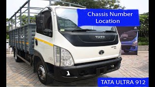 TATA ULTRA 912 CHASSIS NUMBER LOCATIONS LOCATION [upl. by Ellohcin540]