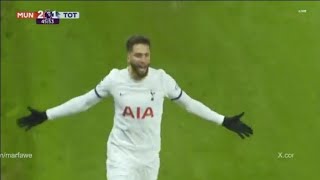 Tottenham fans celebrate after Rodrigo Bentancur goal vs Man United 14th January 2024 ⚽⚽ [upl. by Naillimixam]