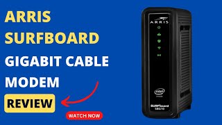 ARRIS SURFboard SBG10 DOCSIS 30 Cable Modem amp WiFi Router Review  Reliable Internet [upl. by Aivital142]