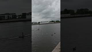 Rowing boats at Salford Quays gopro rowing rowinglife rowingclub goprohero rowingboat [upl. by Ardnasac882]