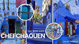 Chefchaouen Morocco  A Stunning Walking Tour 4K60fps of the Blue City [upl. by Antone]