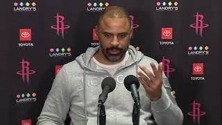 Coach Ime Udoka on his exchange with LeBron Postgame Interview [upl. by Irmina]