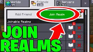 How To Join Realms For Minecraft Bedrock 121  Android IOS Windows Xbox PS5 [upl. by Sosthena]