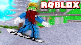 ОББИ НА СНОУБОРДЕ В РОБЛОКС ROBLOX SNOWBOARD OBBY [upl. by Lesya]