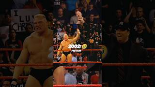 Brock Lesnar amp Paul Heyman 2002 vs 2021 😈shorts [upl. by Enelrahc667]