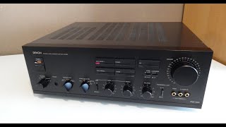 Denon PMA700V Solid State Integrated Amplifier 1986  Demo test after repair and maintenance [upl. by Ojahtnamas]