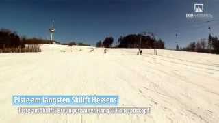 Hoherodskopf  Vogelsberg Abfahrt am längsten Schlepplift Hessens [upl. by Rutherford697]