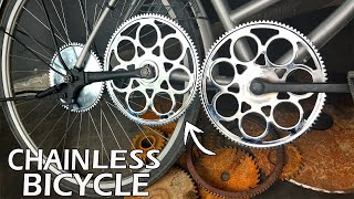 Building a CHAINLESS Bicycle out of Rusted Gears [upl. by Kawai]