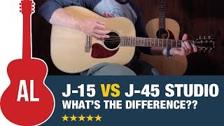 Gibson J15 vs J45 Studio  Is there a difference [upl. by Layol]