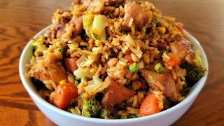 Arroz chino con pollo [upl. by Elacsap]