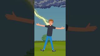 lighting strike science sciencefacts shorts [upl. by Sirah713]