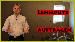 LEHMPUTZ auftragen  Trocknungszeit [upl. by Amliw]