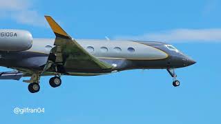 Gulfstream G600 Landing at DAV airport Beautiful one¡ 4K VIDEO Enjoy [upl. by Ennoira]