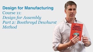 Design for Manufacturing Course 11 Part 2 Boothroyd Dewhurst Method  DragonInnovationcom [upl. by Drona910]