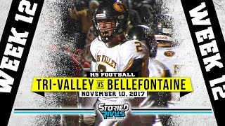 HS Football  TriValley vs Bellefontaine PLAYOFFS 111017 [upl. by Encrata]