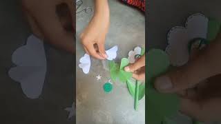 Independence Day Craft  Tricolors Flowers Making For Independence Day [upl. by Cinda]