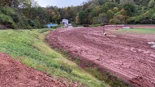 Progress at Pennsboro Speedway  Hillside Work and Track [upl. by Bettye]