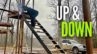 IT JUST GOT EASIER EP 4 BUILDING A LOOKOUTFIRE TOWER AIRBNB [upl. by Dnalrag]