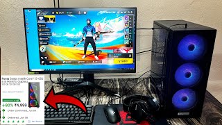 ₹5000 build world cheapest gaming PC i5 8gb ram flipkart  under 10k Best PC ⌨️ 🖱free fire gamplay [upl. by Harifaz]