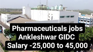 TOP PHARMA JOB IN ANKLESHWAR Latest Private Job Opportunity For Fresher  MECHANICAL ENGINEER JOBS [upl. by Eselahc]