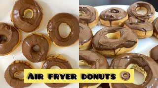 AIR FRYER DONUTS l eggless donuts l how to make perfect donuts l easy air fryer donuts recipe l [upl. by Alanson]