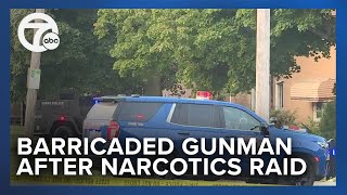 VIDEO The scene after three arrested in narcotics warrant served treated as a barricade [upl. by Jeffy677]