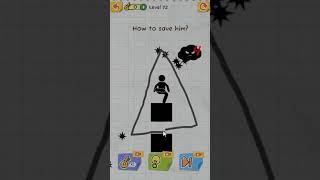 How To Save Him  Draw2save level 72  games draw2save [upl. by Blodget]