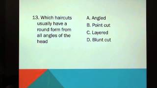 15 Cosmetology TEST questions Principles of Hair Design [upl. by Aldis875]