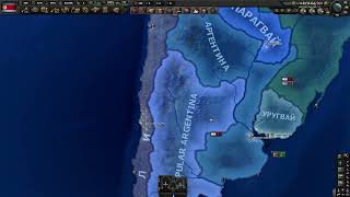 HOI4 completing achievements Cisplatine War 2 Electric Boogalo Argentina [upl. by Buffum]