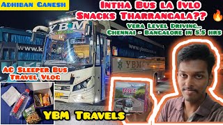 Luxury Sleeper Bus Review ❤😎 YBM Travels 🔥 Bus Reviews 😍 Tuberbasss [upl. by Enelloc]