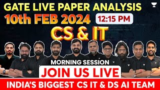 GATE 2024  Live Detailed Paper Analysis  CS amp IT [upl. by Assenaj]