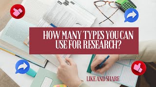 Types of Research  How many types can you use in your research [upl. by Uriel849]