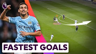 The 20 FASTEST GOALS in Premier League History [upl. by Irmo]