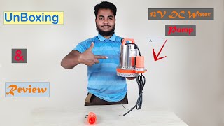 12V DC Water Pump  Unboxing and review Dc 12v Power180w  Current 15A [upl. by Leinaj]