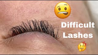 TIPS  LASHING CURLY WILD CLIENTS NATURAL LASHES [upl. by Kalasky]