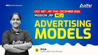 Advertising Model  Mission JRF MCJ  UGC NET JRF  PhD  Aifer Education [upl. by Yngiram]