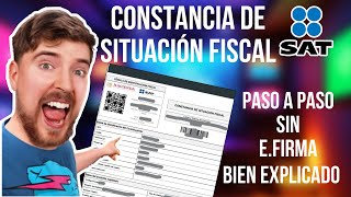 como sacar la constancia de situacion fiscal paso a paso sat constancia [upl. by Gniy649]