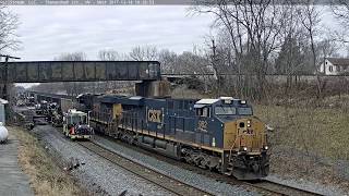 CSX Tie Work in Shenandoah Jct Time Lapsed [upl. by Schwinn]