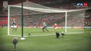 GOAL Maloney Wigan vs Millwall 20 FA Cup Semi Final 2013 [upl. by Adhern]