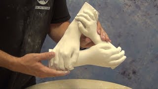 Lifecasting Tutorial Repairing Hand Casts and Patching Air Bubbles [upl. by Lennon]