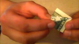 How to Make an Origami Moneygami Crane with a One Dollar Bill [upl. by Aggie328]