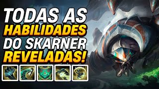 FINALMENTE RIOT SOLTOU O REWORK DO SKARNER TODAS AS HABILIDADES OFICIAIS DO REWORKD O SKARNER [upl. by Anesuza366]