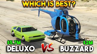 GTA 5 ONLINE  DELUXO VS BUZZARD CHOPPER WHICH IS BEST [upl. by Niple]