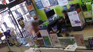 Robbery suspect locked inside Texas store prays begs to be released [upl. by Okihcim]