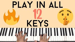 Learn to Play in ALL 12 Keys with this Progression  Piano Tutorial [upl. by Alda]