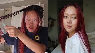 redying and darkening my faded hair [upl. by Sidras]