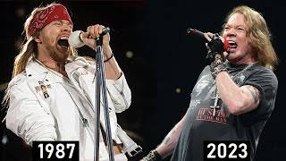 Axl Rose Guns N Roses  Sweet Child O Mine VOICE EVOLUTION [upl. by Ahsiekal]