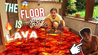 THE FLOOR IS LAVA🔥 LO🍒 DIVERTENTE😂 [upl. by Eidorb865]