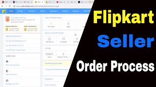 How to Process Orders on Flipkart Seller dashboard Step By Step Guide hindi [upl. by Trygve749]